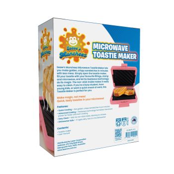 Laser Microwave Toastie Maker Flamingo Pink