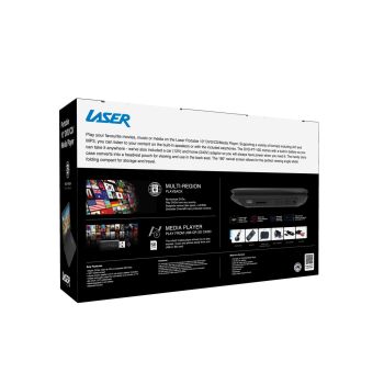 Laser 10” Portable DVD Player with Anti-Skip Technology