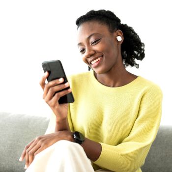 Laser True Wireless Earphones LED Display White