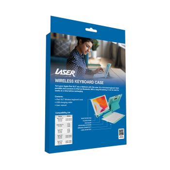 Laser iPad 10.2-inch Wireless Keyboard Case Green