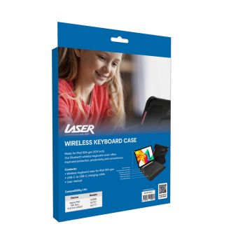 Laser iPad 10.9-inch Wireless Keyboard Case Black