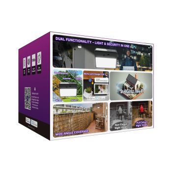 Laser Outdoor Wall Light Camera Twin Pack