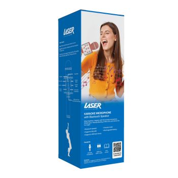 Laser Karaoke Microphone Sunset Coral