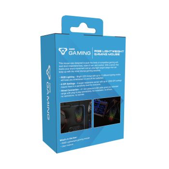 Laser RGB Lightweight Gaming Mouse - Black