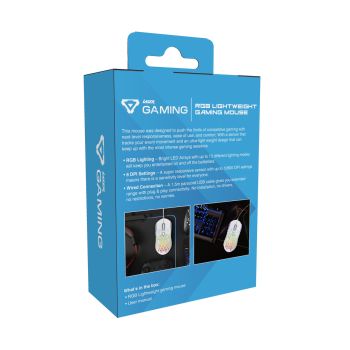 Laser RGB Lightweight Gaming Mouse White