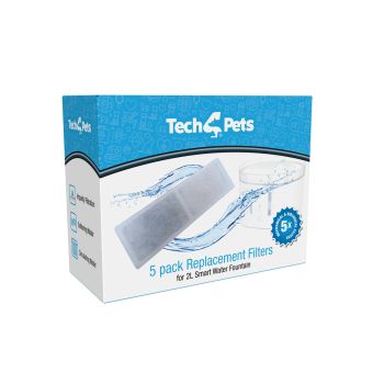 Tech4Pets 5-Pack Water Fountain Replacement Filters