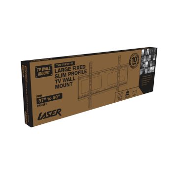 Laser Fixed Slim Profile TV Wall Mount - 37 to 80 Inch Panels