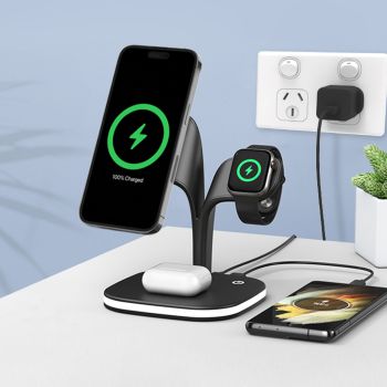 4 in 1 Wireless Charging Station with Night Light