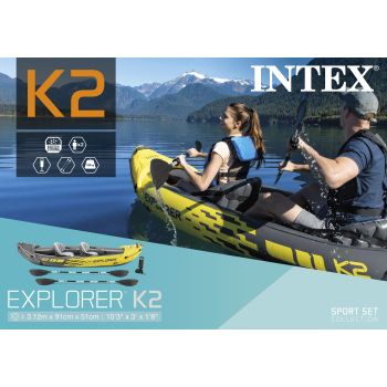 Intex Explorer Inflatable K2 Kayak 68307