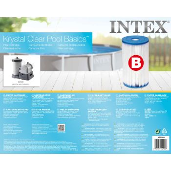 Intex Filter Cartridge replacement Size B INTEX FILTER PUMP 29005