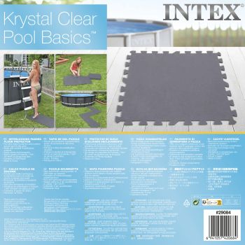 Intex Gray Padded Floor Protector Interlocking 8 x 50x50x0.5cm 29084
