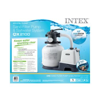 Intex Krystal Clear Sand Filter Pump and Saltwater Pool Chlorine System - 26676