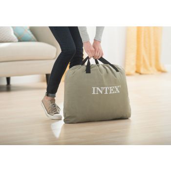 Intex Single (Twin) Pillow Rest Airbed 240v Pump 42cm 64122