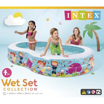 Intex Swim Centre Seashore Pool Snorkel Fun 2.6m x 1.6m 56490