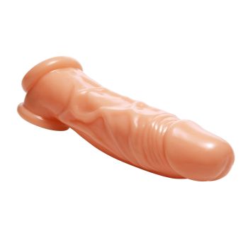 Size Matters Realistic Flesh Penis Enhancer And Ball Stretcher