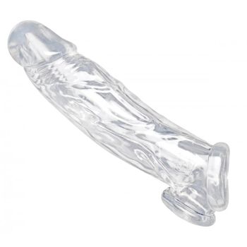 Size Matters Realistic Clear Penis Enhancer And Ball Stretcher