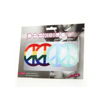 Peekaboo Pasties Pride Peace Sign