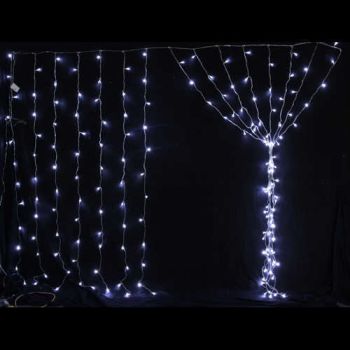Samland 24V 180 LED Curtain String Christmas Light 2.8mx2.4m