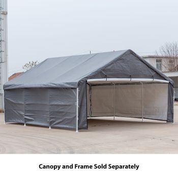 Samland Enclosure Kit (Side Wall Accessory Only) for Portable Double Carport Canopy 18x20FT