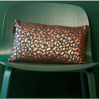 Felidea Cotton Green Cushion by Bedding House