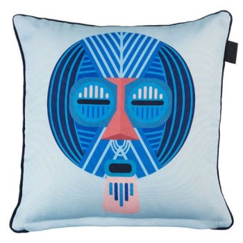 Mascarade Blue Cushion by Bedding House