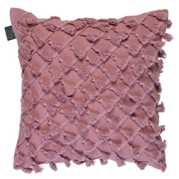 Dondi Filled Cotton Pink Cushion by Bedding House