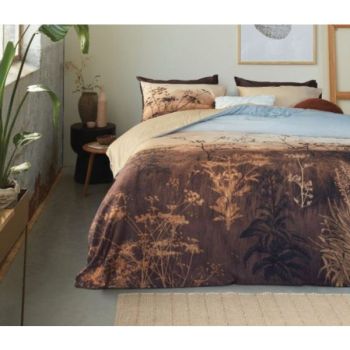 Brown Cotton Sateen Brown Quilt Cover Sets by Bedding House Queen