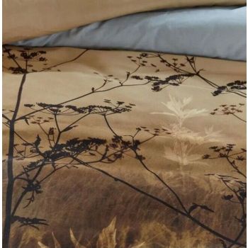 Brown Cotton Sateen Brown Quilt Cover Sets by Bedding House King