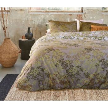 Pantalla Bamboo Cotton Green Quilt Cover Sets by Bedding House Queen