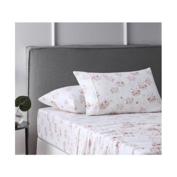 Flower Bunch Cotton Flannelette Pink Sheet Set by Accessorize Single