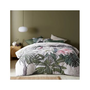 Curiosity Washed Cotton Printed 3 Piece Comforter Set by Accessorize Queen