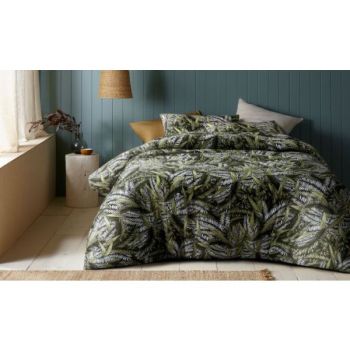 Styx Washed Cotton Printed Quilt Cover Set by Accessorize King