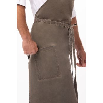 Dorset Earth Brown Chefs Bib Apron by Chef Works