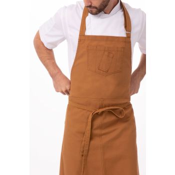 Rockford Nutmeg Chefs Bib Apron by Chef Works
