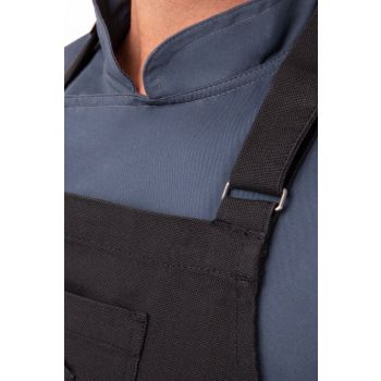 Rockford Steel Grey Chefs Bib Apron by Chef Works
