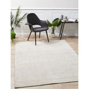 Allure Ivory Cotton Rayon Rug by Rug Culture - 280X190CM
