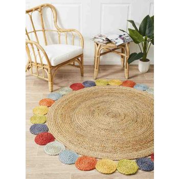 Atrium Tutti Multi By Rug Culture - 150X150CM - ROUND