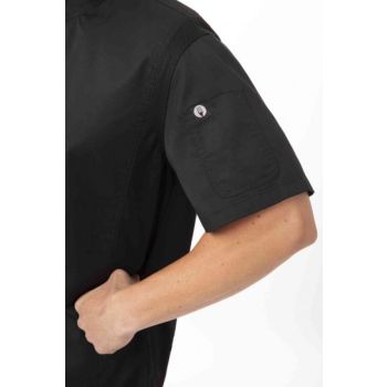 Springfield Men's Black Zipper XS Chef Jacket by Chef Works