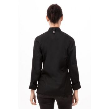 Hartford Women's Black Zipper S Chef Jacket by Chef Works