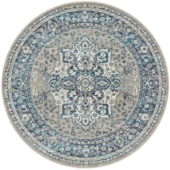 Babylon 207 Blue Round by Rug Culture-240X240CM - ROUND