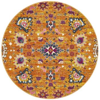 Babylon 210 Rust Round by Rug Culture-240X240CM - ROUND