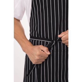 Chalk Stripe Black Bib Apron by Chef Works