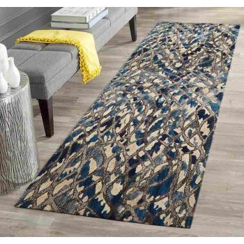 Dream Scape 856 Blue Runner By Rug Culture - 300X80CM - RUNNER