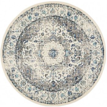 Evoke 251 White Round by Rug Culture -200X200CM - ROUND