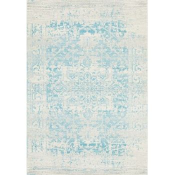 Evoke 253 White Blue by Rug Culture -230X160CM - RECTANGLE