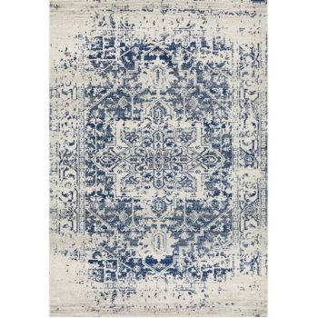 Evoke 253 White Navy by Rug Culture -230X160CM - RECTANGLE