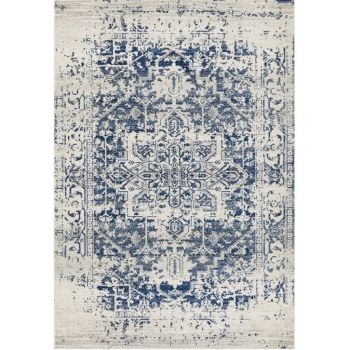 Evoke 253 White Navy by Rug Culture -290X200CM - RECTANGLE