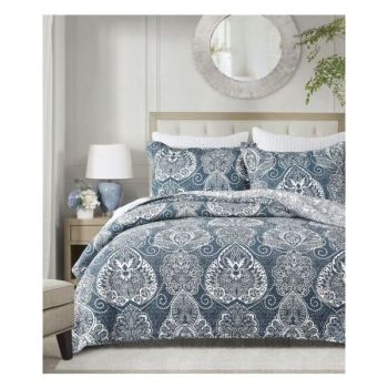 Night Reflection 100% Cotton Quilted 2 pcs Bedspread Coverlet Set King Single