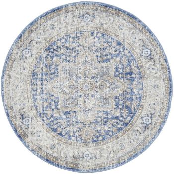 Mayfair Hugo Ocean Round by Rug Culture-240X240CM - ROUND