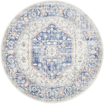 Mayfair Lorissa Blue Round by Rug Culture-150X150CM - ROUND